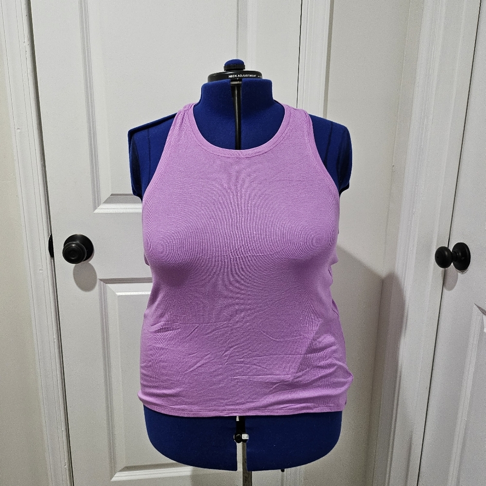Athleta Light Purple Modal Racerback Tank Size L